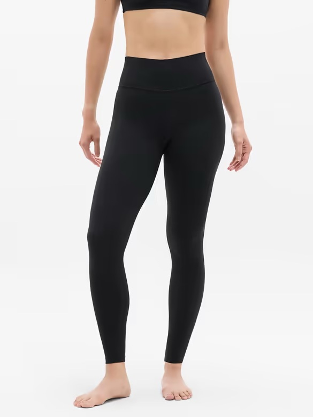 Athleta Transcend High Rise Black Full Length Leggings 883609 EUC Size XS